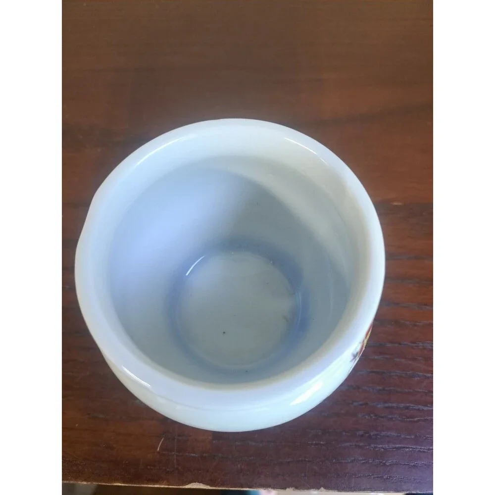 Vintage UCGC Porcelain Rounded Teacup With Folded Fan, Floral And Japanese...